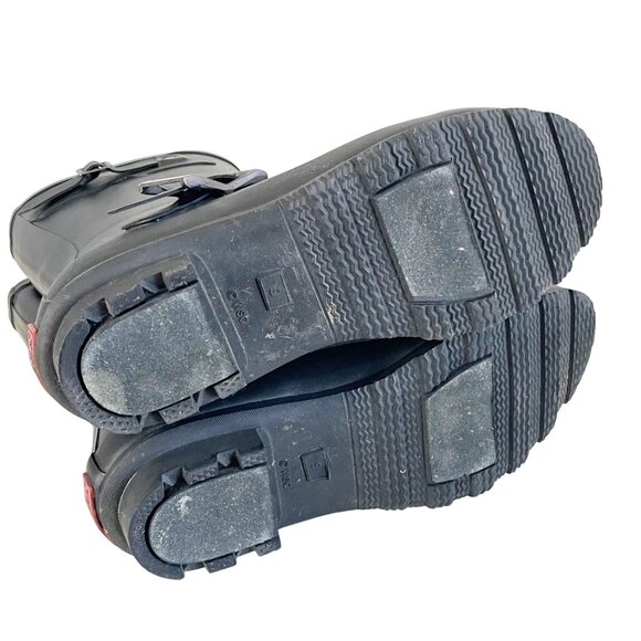 Chooka Classic Mid-Calf Racer Black Rain Boots Women's 9 Pull on Comfort - Picture 4 of 6